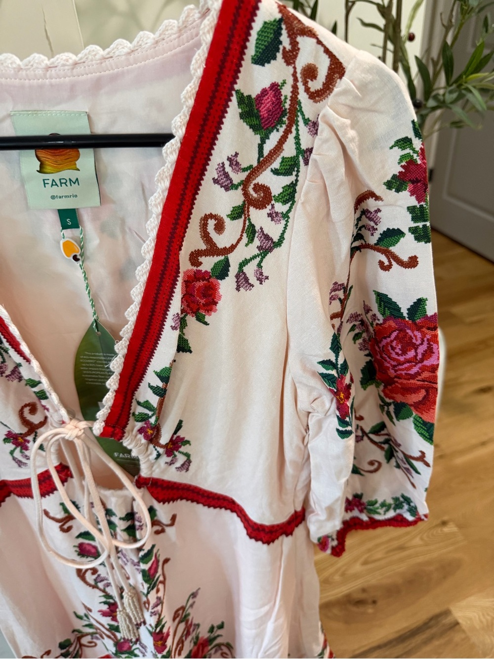 Farm Rio Flower Tapestry Maxi Dress - size small - NWT - Picture 5 of 6